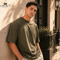 Crown Mens 2026 Premium Oversized Round Neck Plain Tshirt for men