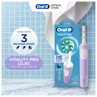 [100% Authentic] Oral-B Electric Toothbrush Vitality Gum Care Powered by Braun - Lilac | Oral Care
