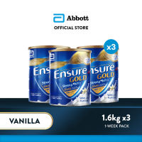 Ensure Gold with Streng+hPro Vanilla 1.6KG For Adult Nutrition Bundle of 3
