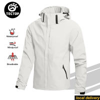 TECTOP Waterproof Jacket For Men Raincoat Hooded Outdoor Hiking Camping Jackets Women Motorcycle Riding Windbreaker