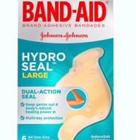Hydro Seal Band-Aid Advanced Healing Waterproof Hydrocolloid Gel Plasters LARGE 1 Box | 6 ct