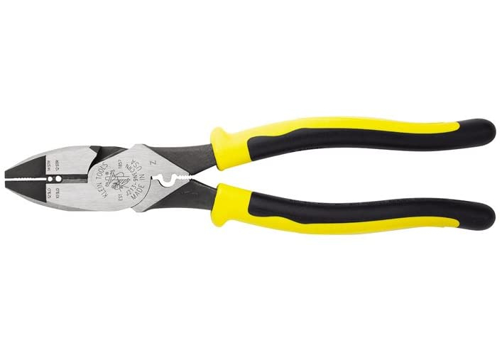 Klein Tools J2139NECRN HighLeverage Side Cutters with Wire Crimper