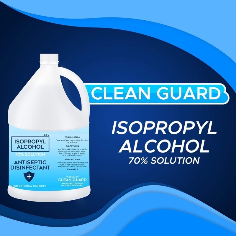 alcohol 70 cleanguard what is the difference between antiseptic and disinfectant