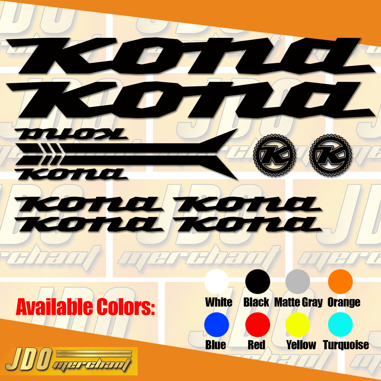 kona bike decals