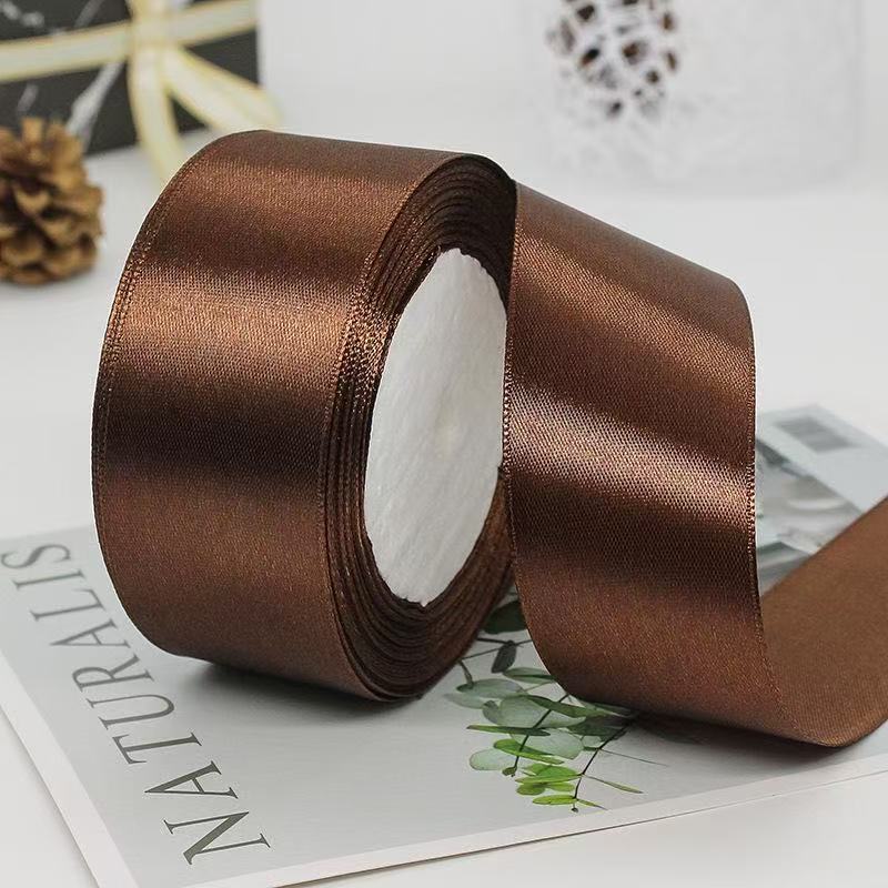 EZ MALL-DIY Satin Ribbon Wholesale Gift Packing Christmas decorationRibbons roll fabric cake packaging