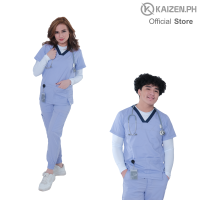 KAIZEN.PH 1st Gen Scrub Suit KSS-25 Pastel Color Edition Kangaroo Pocket Top 5-pocket Jogger Pants