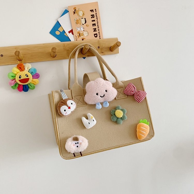 Felt Diaper Bag Mommy Tote Organizer Matibay Sulit Baby Travel Nursery Storage Gift