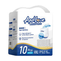 ANDLOVE Adult Diapers Pants S/M/L/XL/XXL (10pcs/1pack) Care Adult Diaper Pull-up PantsLeak-Proof