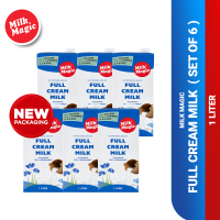 Milk Magic - Full Cream Milk 1 Liter (Set of 6) - Expiry Date: May 14 2027