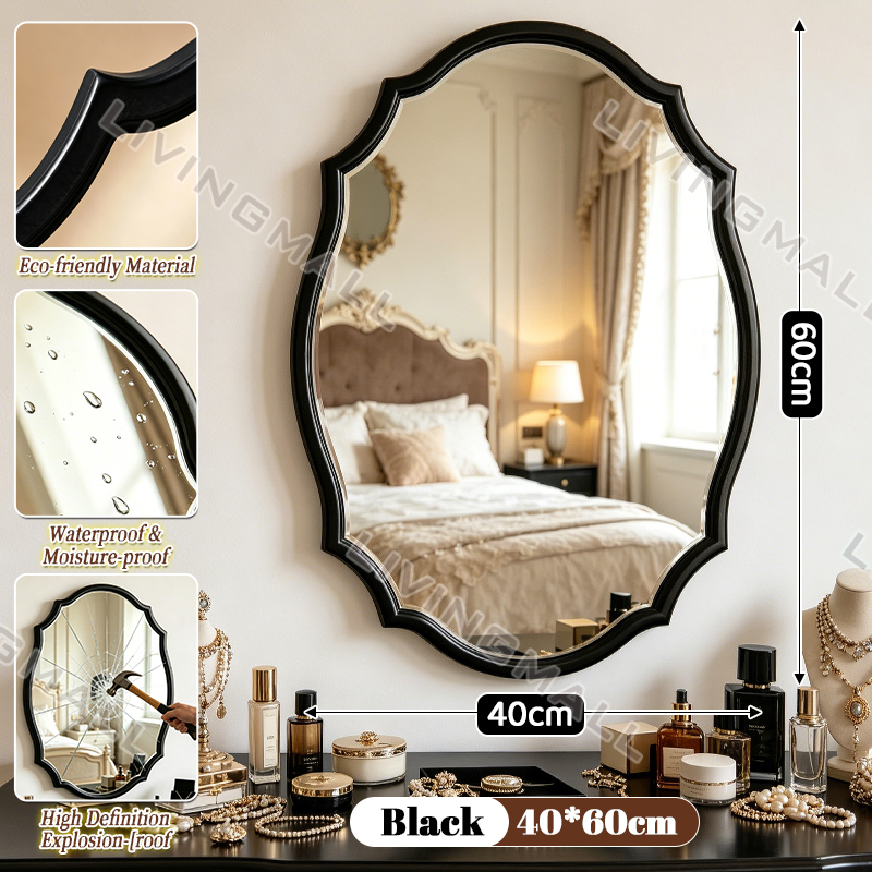 French Antique Wall Mirror For Bedroom Dressing Table Home Bathroom