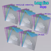 Long/A4 File Bag 11 Hole Loose Leaf Bag for 3/4/5 Ring Binder Transparent Binder Pouch Paper Organizer