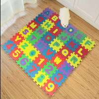 FAMILY`S CHOICE 36Pcs Puzzle Mat Numbers Alphabet EVA Play Mat Baby ABC Foam Learning Walking Mat