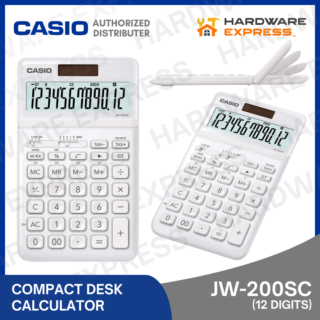 Casio Calculator 12 Digit Calculator JW-200SC 100% Original Authentic