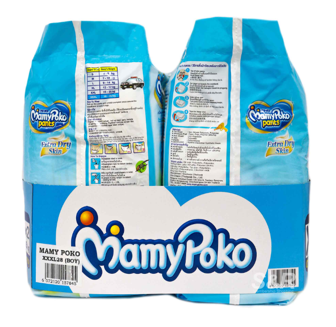 Mamy Poko Pants Boys & Girls XXXL 2 packs / 1 packs
