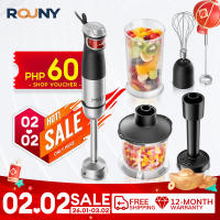 ROUNY H4 6-in-1 Multifunction 1500W Hand Blender - 18000 RPM for Fast Blending