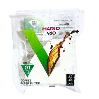 Hario V60 Coffee Paper Filter White 01 Size - 100PCS VCF-01-100W
