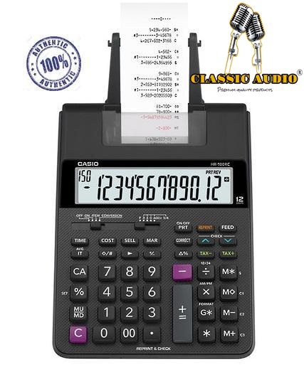 CASIO Printing Calculator Adding Machine HR-100RC Compact Type / electric calculator with receip