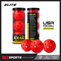 Elite EX40 Tournament Pickleballs - Set of 3