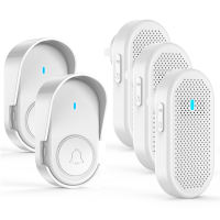 [Gamit PH]Smart Wireless doorbell IP55 waterproof 320M distance door bells 38 Songs Chime door ring Elderly pager Free Gift battery/waterproof cover/Doorbell Sticker/Sling