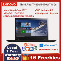 Lenovo ThinkPad T460s/T470s/T480s Laptop/Intel Quad/Dual-core i5/i7 Ultra-thin 14″FHD IPS/DDR4 8G/12G/16G/20G RAM/256G/512G/1T SSD BrandNew Original/Windows11Pro/Ms office/HDCamera/WiFi/Bluetooth/Business Word Notebook Computer