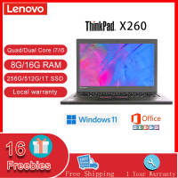 Lenovo [Brand New]ThinkPad X260 laptop Intel Quad/Dual-Core i7/i5-6600u/6300u 8G/16G DDR4 RAM 256G/512G/1T SSD ROM Built In Camera/WEBCAM Ms office windows 11 PRO  Ultra-thin 12.5 inch Screen Online class/learning WIFI Bluetooth Business notebook computer