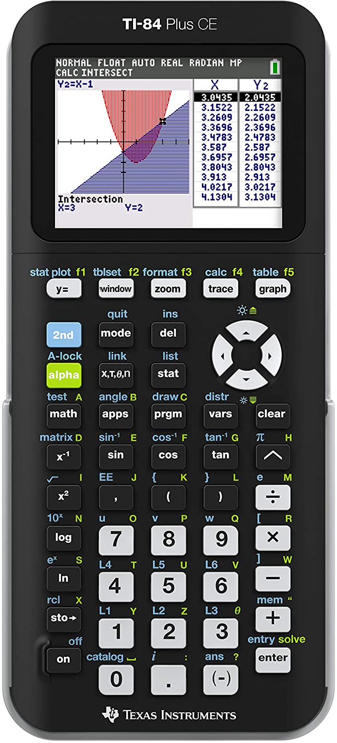 Texas Instruments TI-84 Plus CE Color Graphing Calculator Black