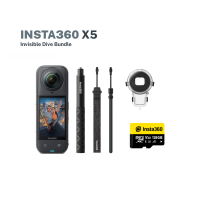 Insta360 X5 360º Waterproof Action Camera with 8K Resolution and Superior Low Light Quality