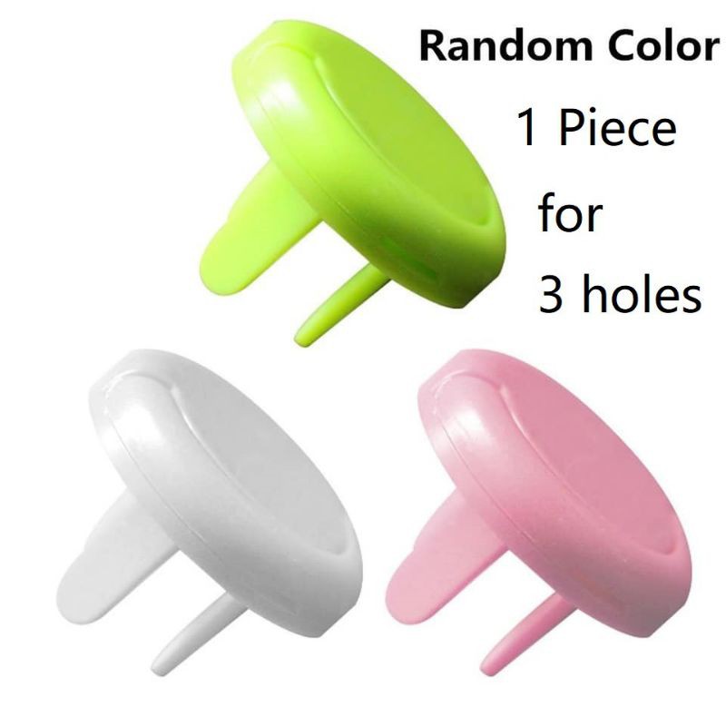 1pc Kids Electric Socket Outlet Safety Protection Lock Cover Plug with Token