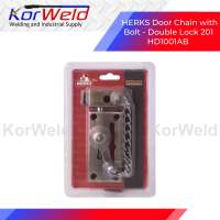 HERKS Door Chain with Bolt - Double Lock 201 HD1001AB