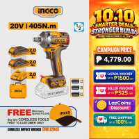 INGCO Cordless Impact Wrench 20V 405nm CIWLI2045/CIWLI20451 ICPT