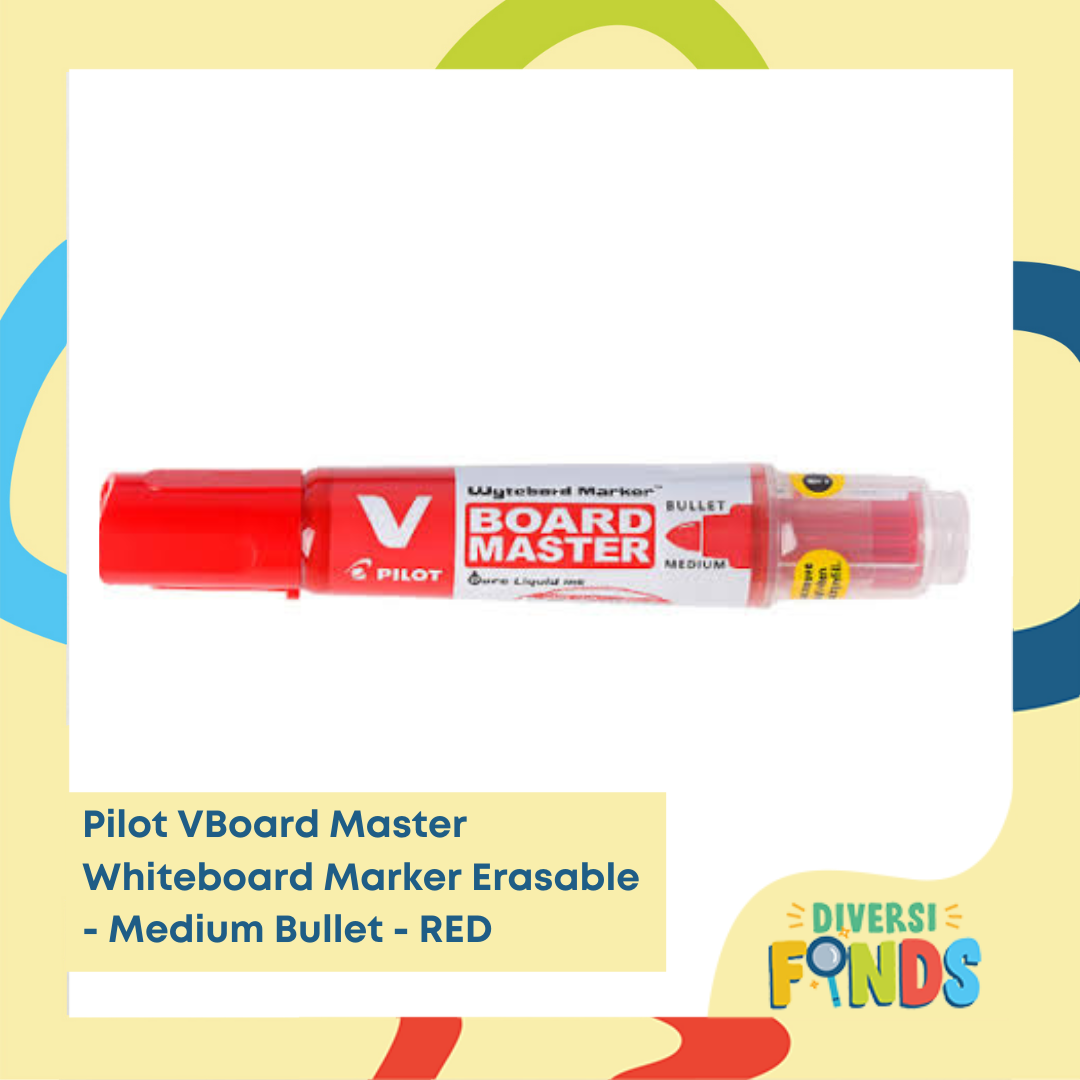 Pilot V Board Master Whiteboard Marker - Refillable - Erasable - Medium Point