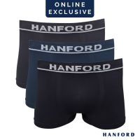 Hanford Men Seamless Seam Free No Seam Comfort Soft Nylon with Spandex Boxer Briefs Itch Free Spence - Assorted (3in1 Pack)