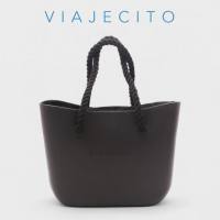 Viajecito Standard Beach Tote Set with Natural Lining | Water Proof Summer Beach Bag for Women