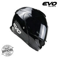 EVO VXR-5000 Plain Modular Dual Visor Helmet Motorcycle with Free Clear Lens