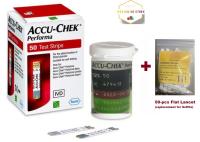 Accu-Chek Performa 50 Test Strips Sheets with 50-pcs Flat Lancet (Softclix replacement) (Exp: 05/2027 or later)