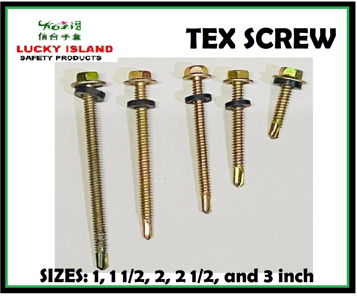 50 PCS TEX SCREW FOR METAL 1 1.5 2 2.5 and 3 INCHES review and price