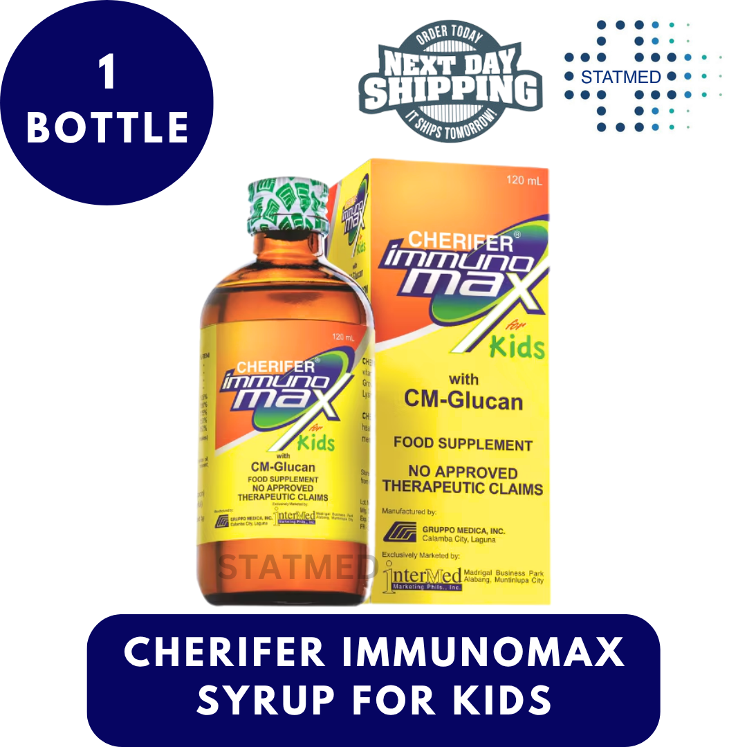 Cherifer Immunomax Syrup for Kids 120mL - Supports Immune Health with CM Glucan