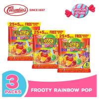 Columbia Candies: Frooty Rainbow Pop Lollipop Bundle of 3 Candy giveaways for kids Snacks for kids