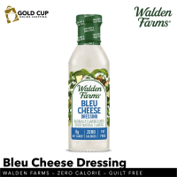 Walden Farms Bleu Cheese Dressing 355mL - 12 oz Bottle Fresh and Delicious Salad Topping Sugar Free 0g Net Carbs Condiment Cool and Tangy