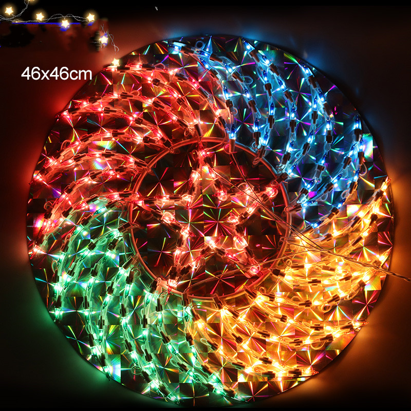 NEW Christmas Parol Light Lantern Seasonal Outdoor Decoration Lights Xmas Lights for Wedding & Bedroom & Bar Star Eye-Dazzling Dancing LED Christmas Colorful Lights