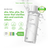 Face Republic AHA/BHA Toner 160mL [ Oily Sensitive Skin Acne / Citric Acid Panthenol]  | Clean Kbeauty Skincare
