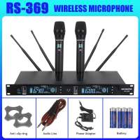 RAYHAYES Professional Wireless Microphone Heavy Duty UHF 200 CHANNEL Remote Receptio System Set