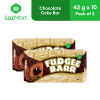 Fudgee Barr Choco 42 g x 10 - Pack of 2