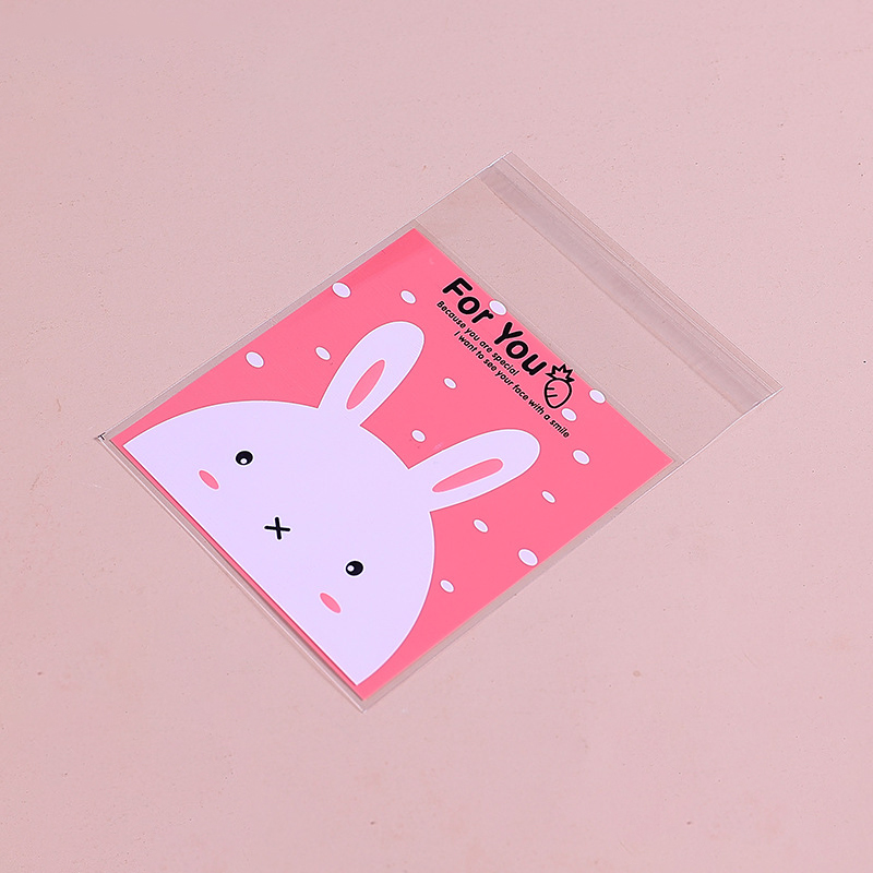 100Pcs Cookies Packaging Bag Candy Bag Clear Adhesive Bread Pastry Bag Festival Party Gift Food Packaging Bag Bread Bag