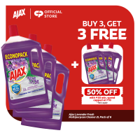 [BUY 3 FREE 3] Ajax Lavender Fresh Multipurpose Cleaner 2L Pack of 6