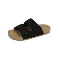 YOTO Unisex Sandals For Women and Men Fabric Leather With Adjustable Tear Pull Double Straps Casual Flat Slippers.
