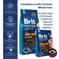 Brit Premium By Nature - 15 kg SENSITIVE Lamb and Rice (Dry Dog Food)