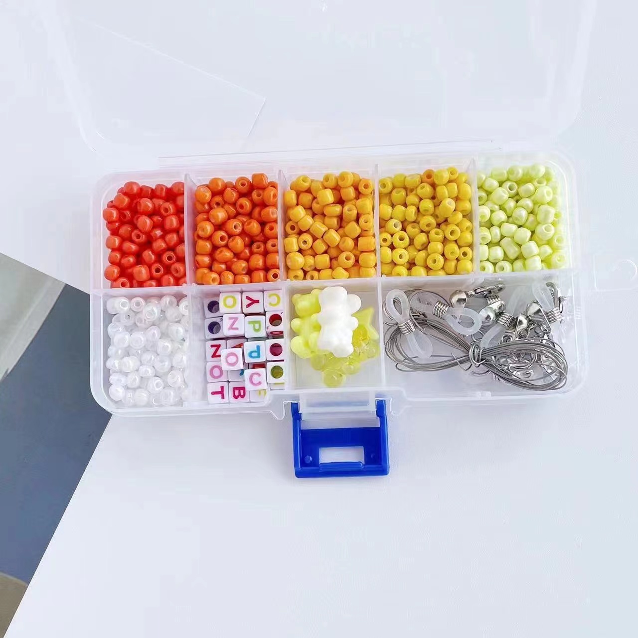 MOSTIN 24 grid beads for bracelet making beads accessories kit set for kids bracelet toys material for making bracelet