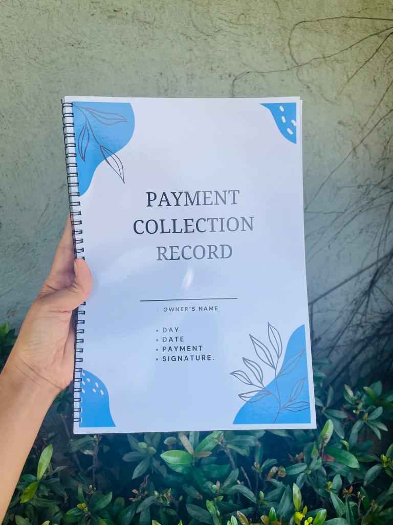 LOAN/UTANG PAYMENT COLLECTION RECORD 60 Days record back to back print 50/100 Pages payment daily loan utang