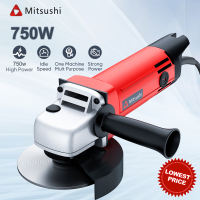 Fyseus by Mitsushi 750W 220V 4″ Electric Angle Grinder 4inch Grinding Disc Professional Original Industrial Angle Grinder+Cutting Disc